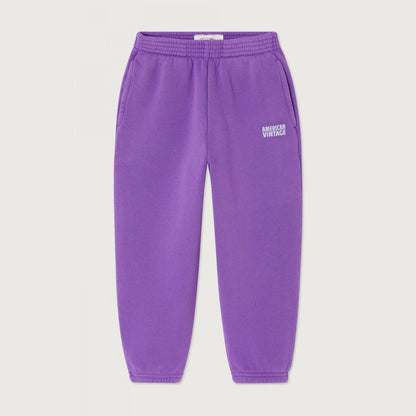 儿童紫色棉长裤