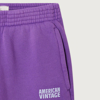 儿童紫色棉长裤