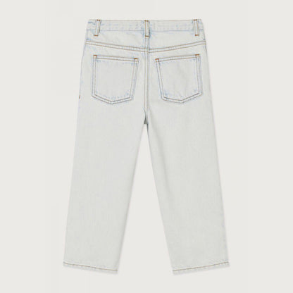 儿童漂白蓝色牛仔裤