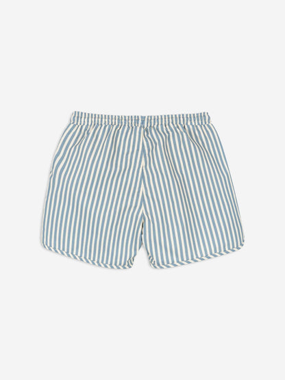 Boys Sailor Stripe Asnou Swim Shorts in Blue