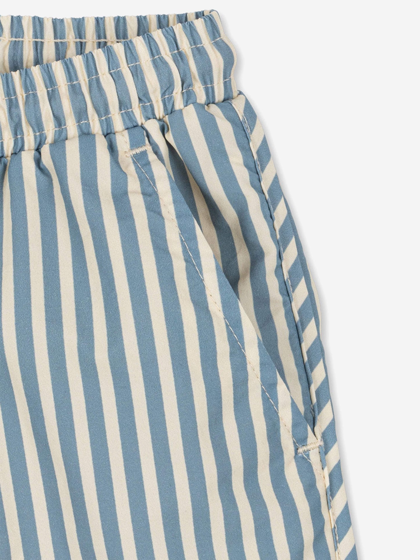 Boys Sailor Stripe Asnou Swim Shorts in Blue