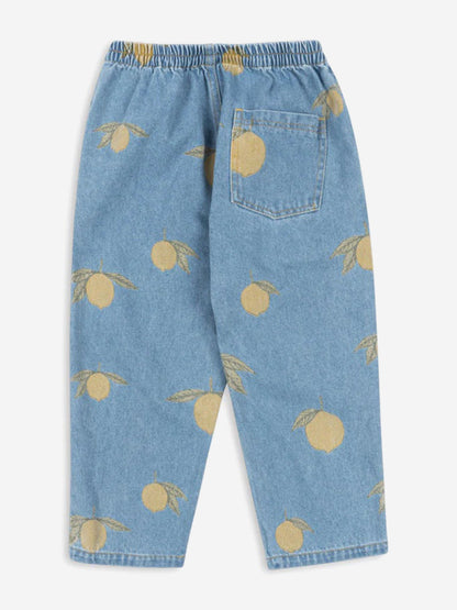 Kids Magot Lemon Soft Denim Pants in Blue