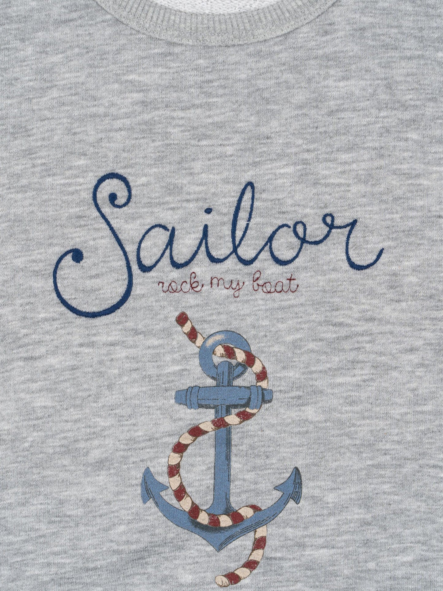 Kids Lou Sailor Sweatshirt in Grey