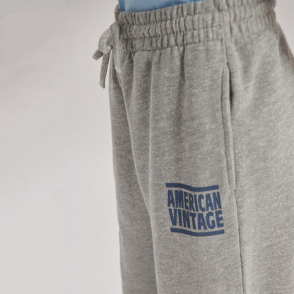 儿童灰色棉长裤