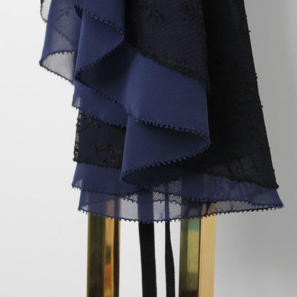 女士藏青色双面芭蕾舞短裙