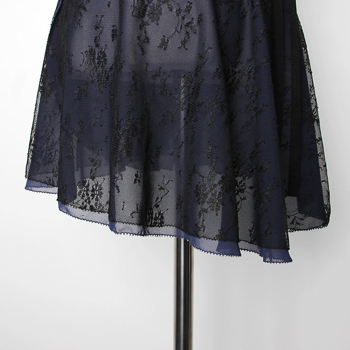 女士藏青色双面芭蕾舞短裙