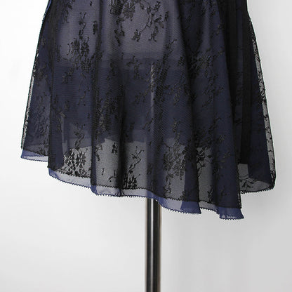 女士藏青色双面芭蕾舞短裙