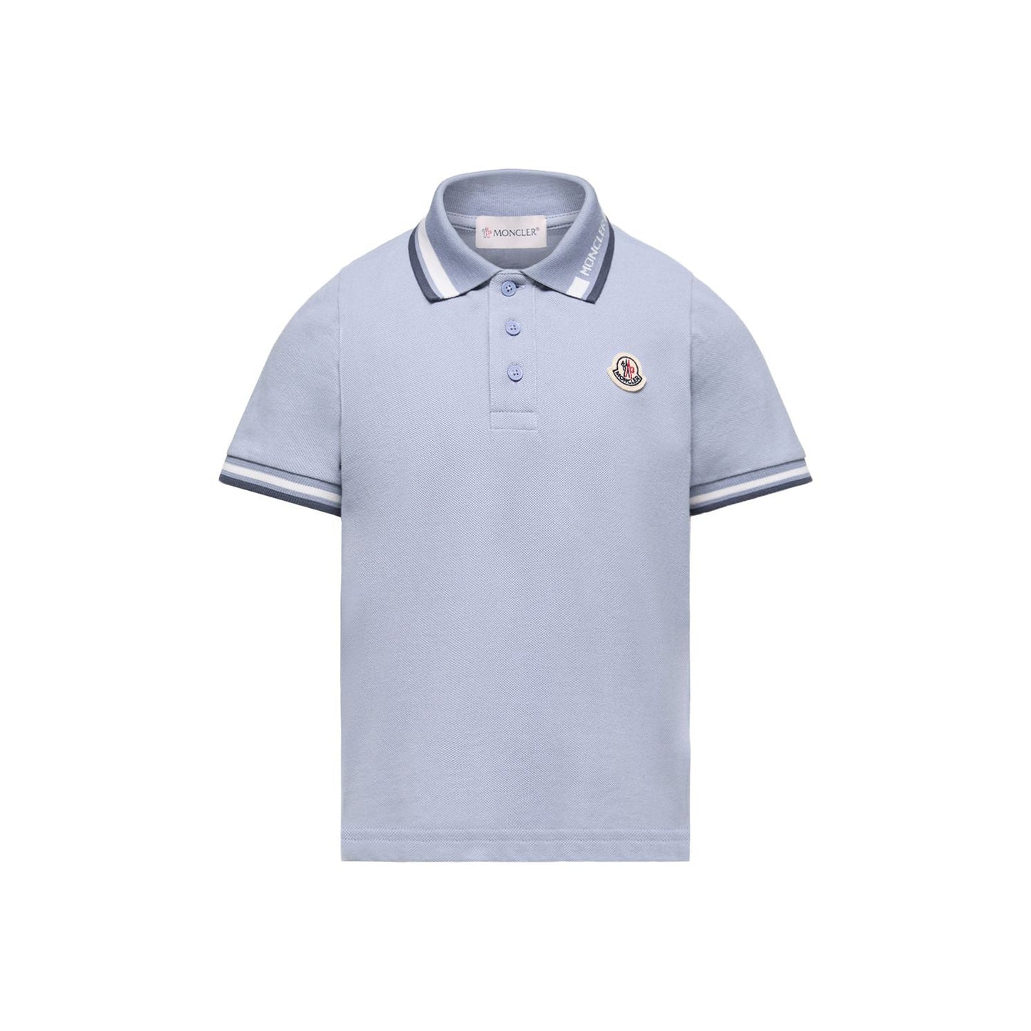 男童浅蓝色棉Polo衫
