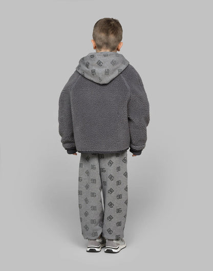 Dolce & Gabbana Boys 灰色仿羊毛夹克