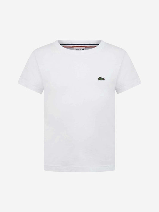 Lacoste 男童徽标 T 恤