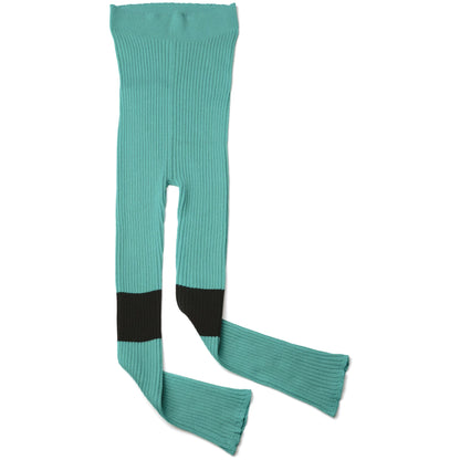 Girls Green Cotton Leggings