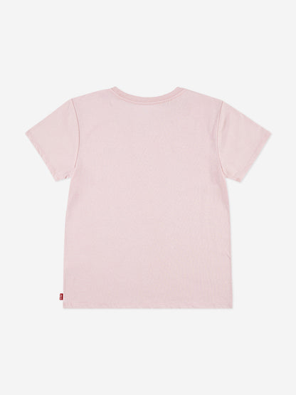 Levi's Girls Batwing Chest Hit T-Shirt in Pink