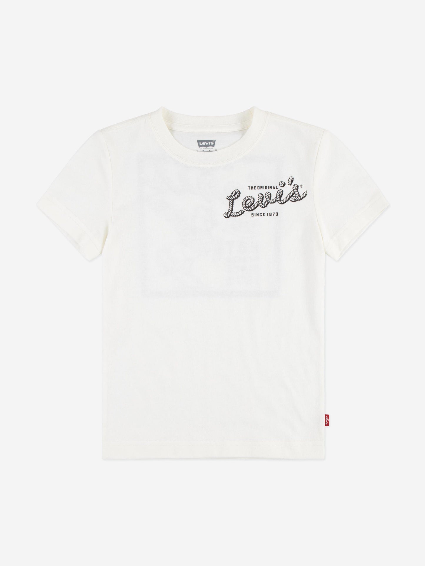 Levi's Boys Pizza Delivery Cowboy T-Shirt in Ivory