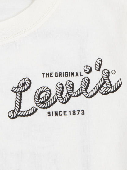 Levi's Boys Pizza Delivery Cowboy T-Shirt in Ivory