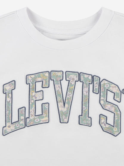 Levi's Girls Floral Logo T-Shirt in White
