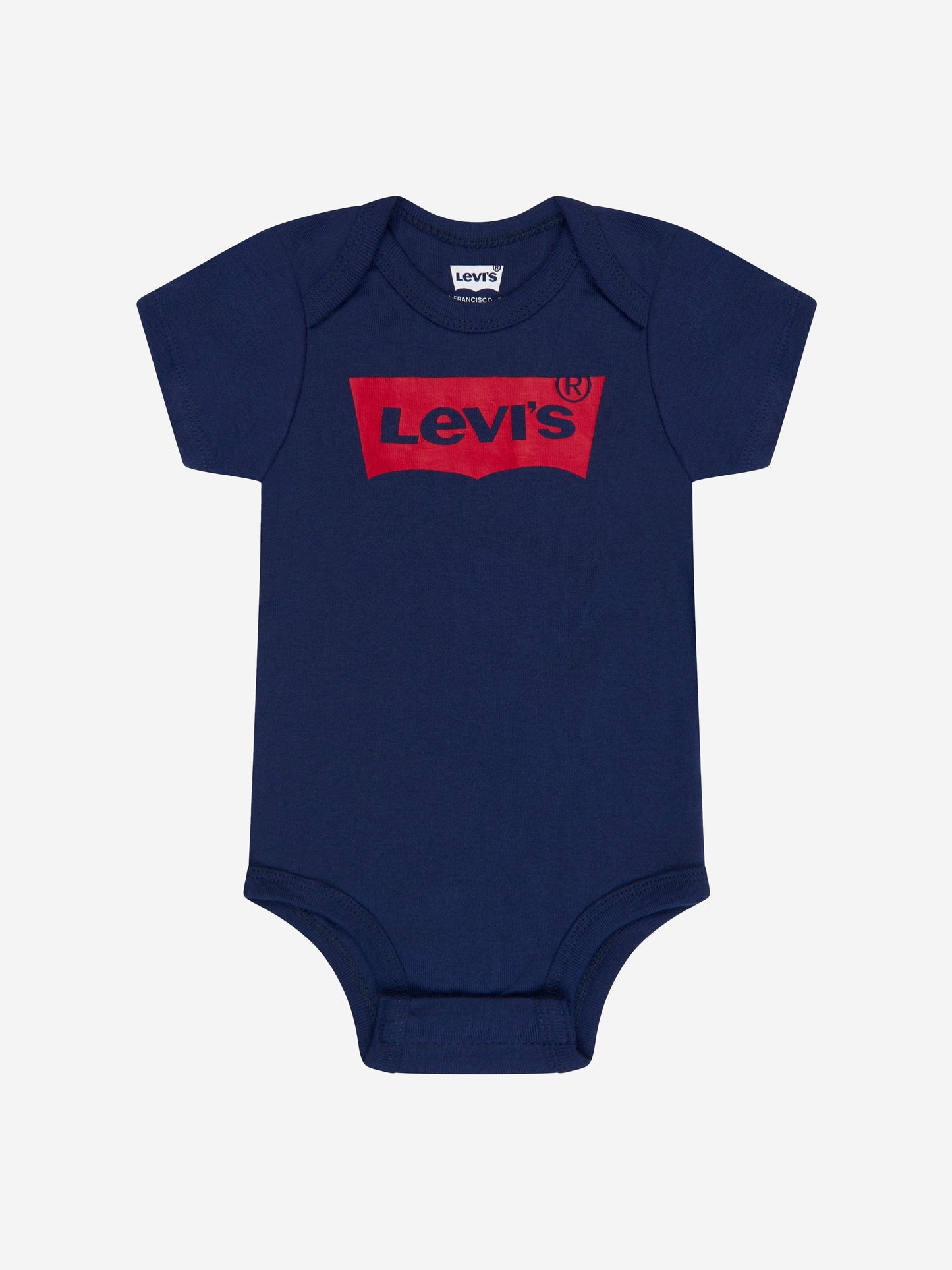 Levi's Baby Batwing Onesie Hat and Bootie Set in Navy
