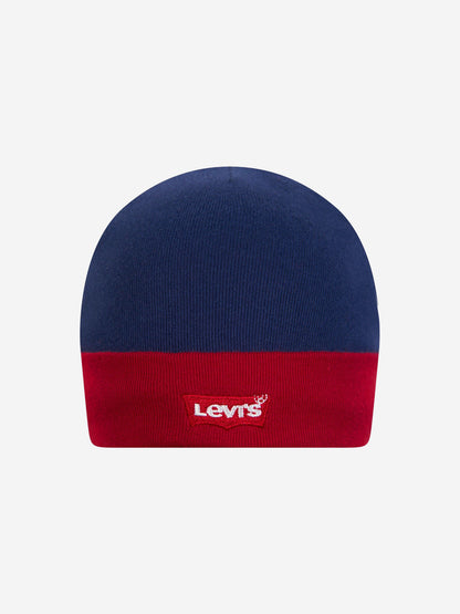 Levi's Baby Batwing Onesie Hat and Bootie Set in Navy