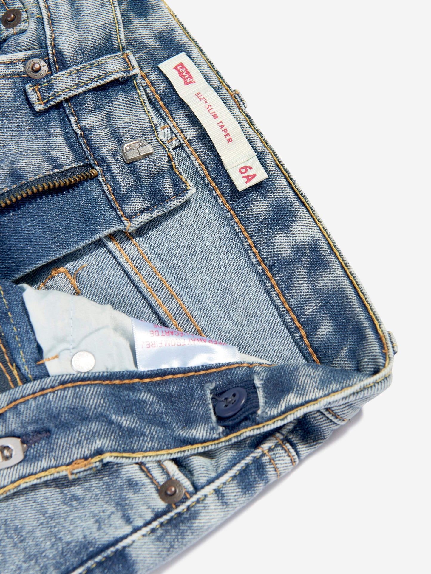 Levi's Wear 男童 512 修身锥形牛仔裤（蓝色）