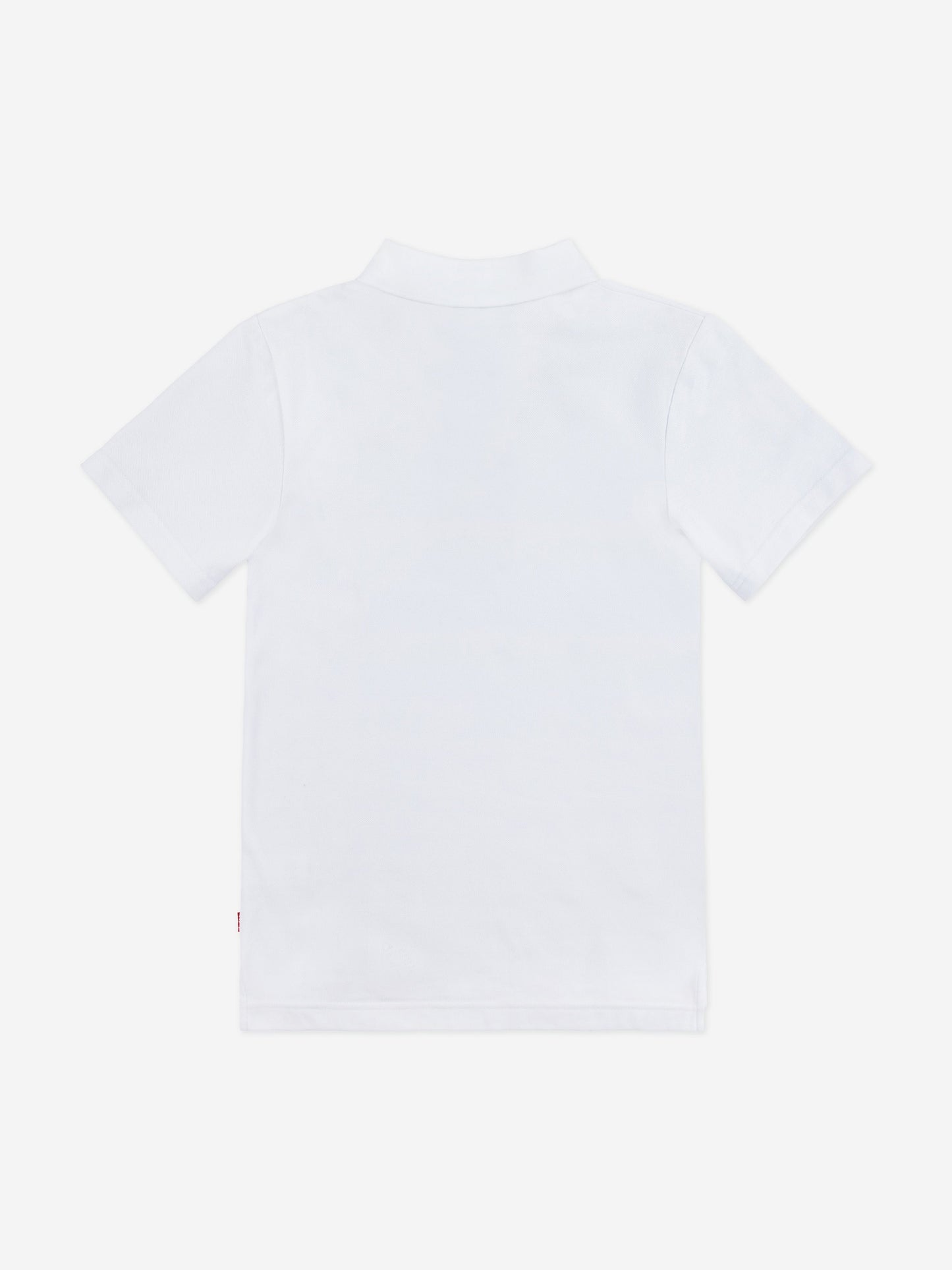 Levi's Boys Back Neck Tape Polo Shirt in White