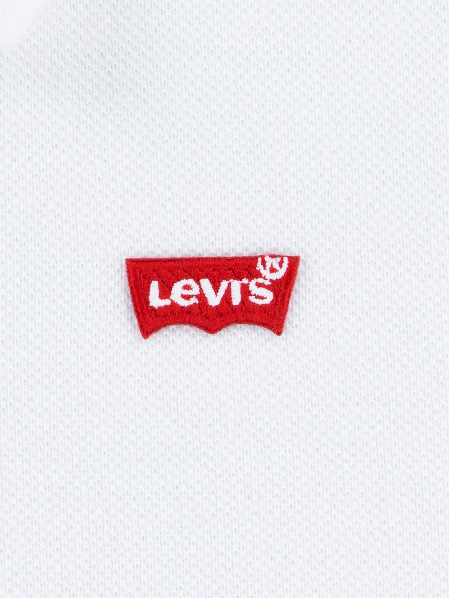 Levi's Boys Back Neck Tape Polo Shirt in White