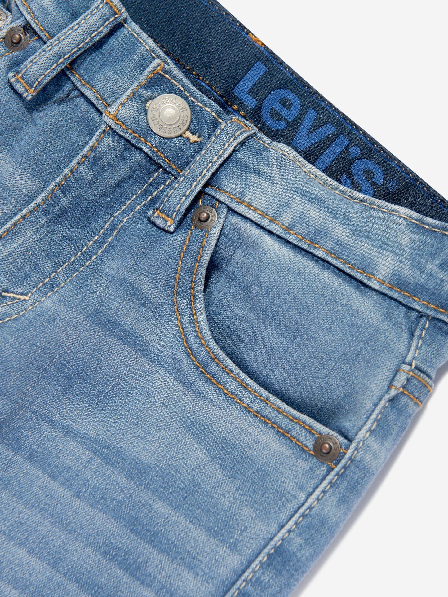 Levi's Wear 男童 502 高性能牛仔裤（蓝色）