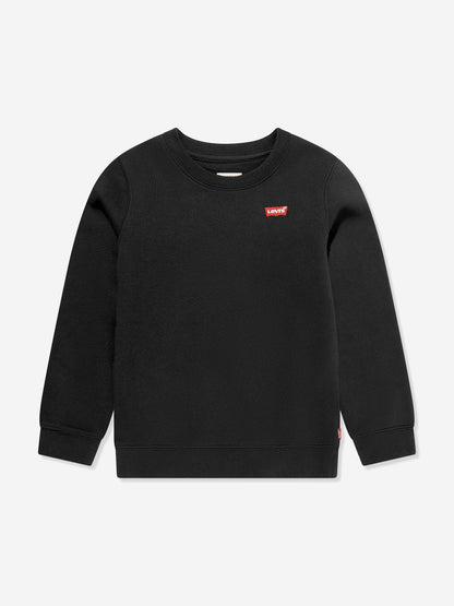 Levi's Wear 男童迷你徽标运动衫（黑色）