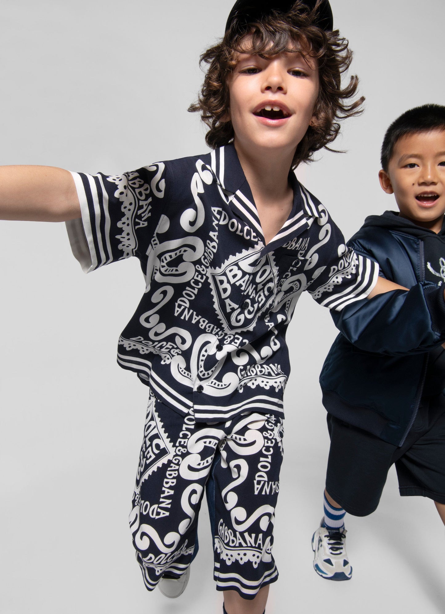 Dolce & Gabbana Boys DG Marina 蓝色百慕大短裤