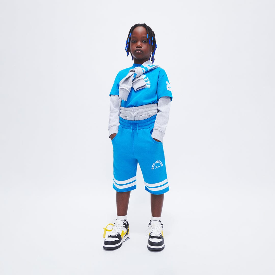 Off-White 男童 Team 23 运动短裤（蓝色）
