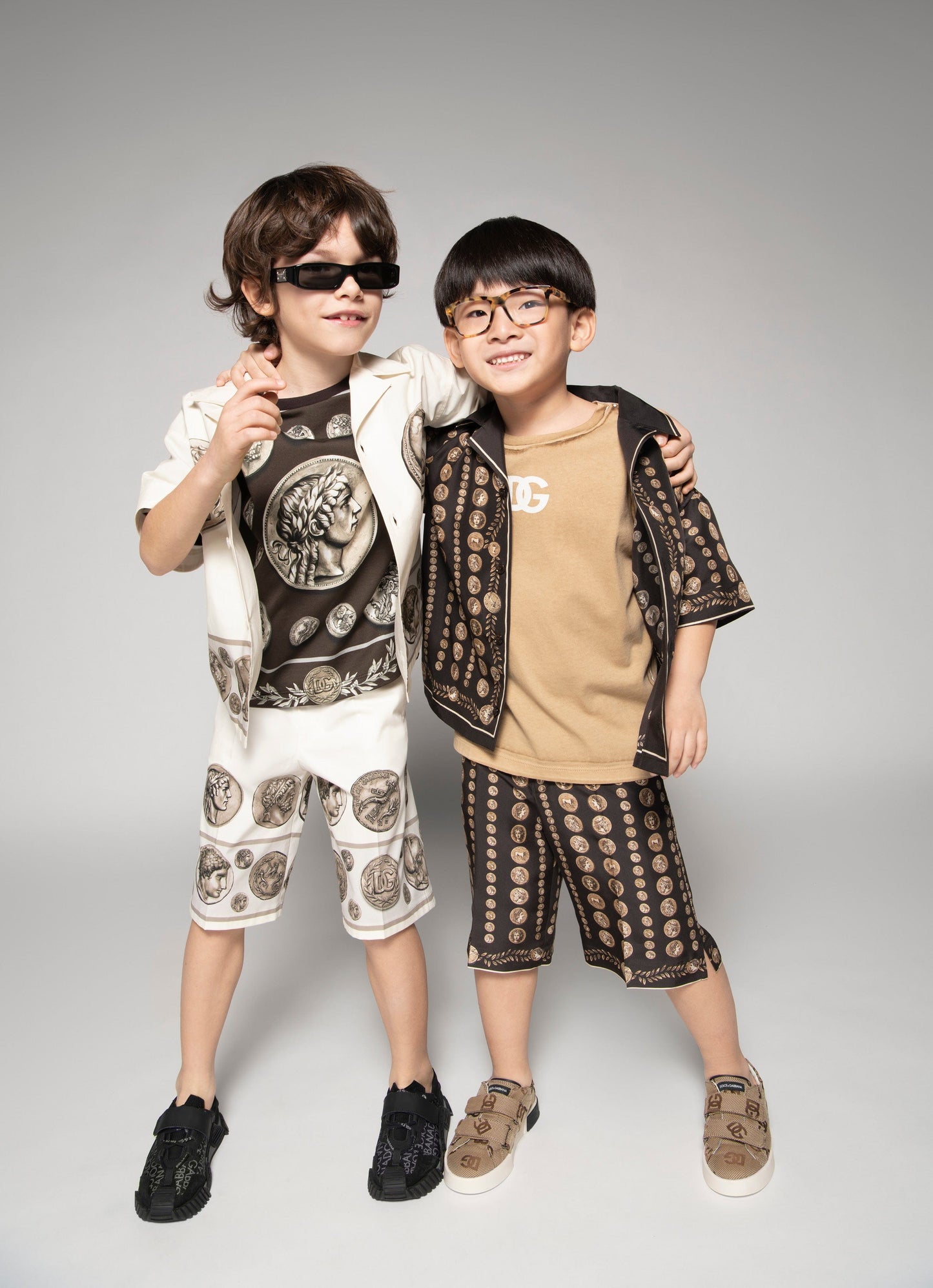 Dolce & Gabbana 男童象牙色百慕大短裤