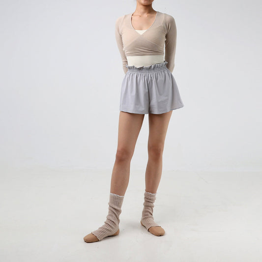 女士灰色芭蕾舞短裤(Laura Flared shorts/LIGHT GREY)