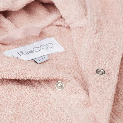 儿童粉色猫咪浴袍