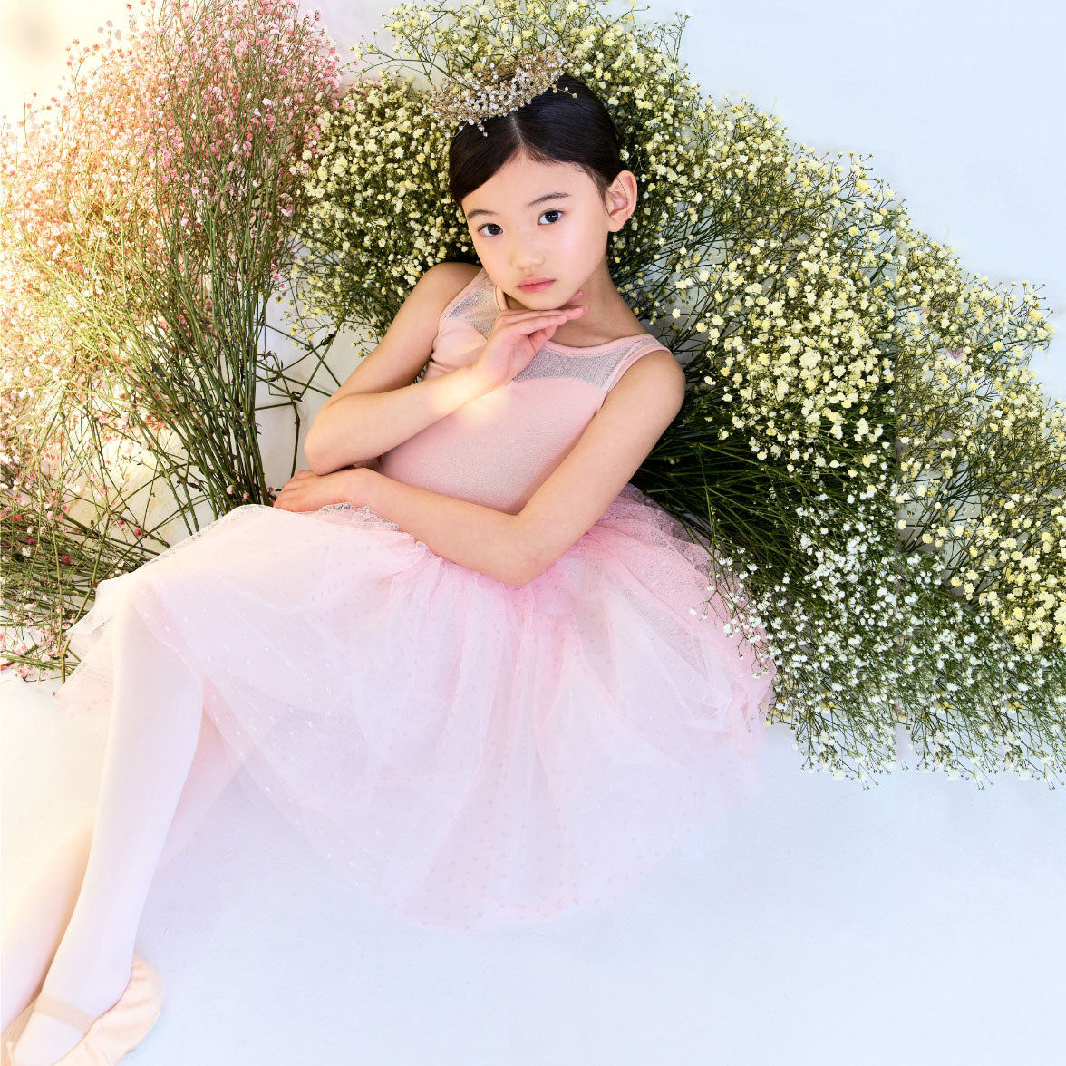 女童粉色芭蕾舞服套装