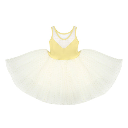 女童黄色芭蕾舞服套装