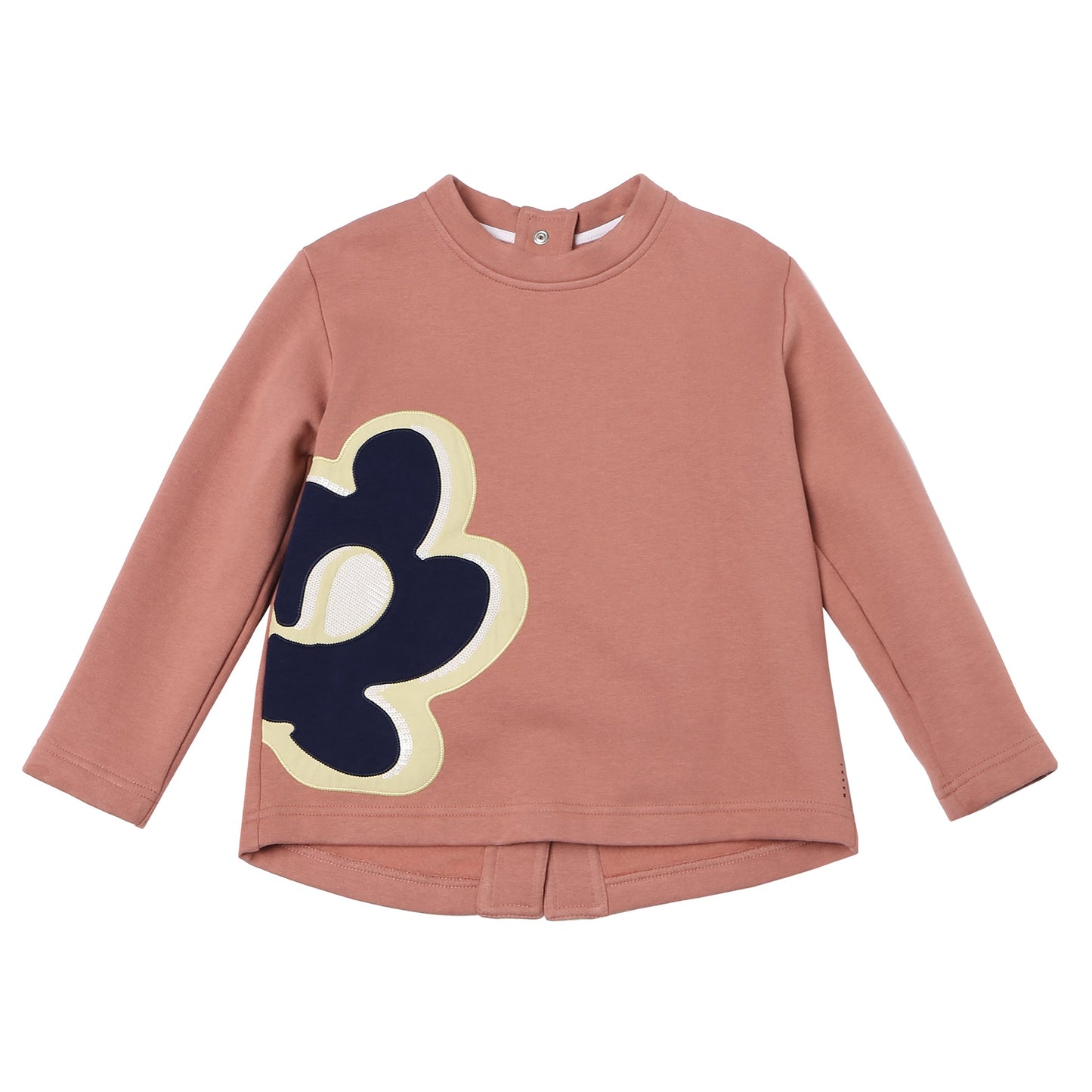 女童玫瑰粉棉卫衣