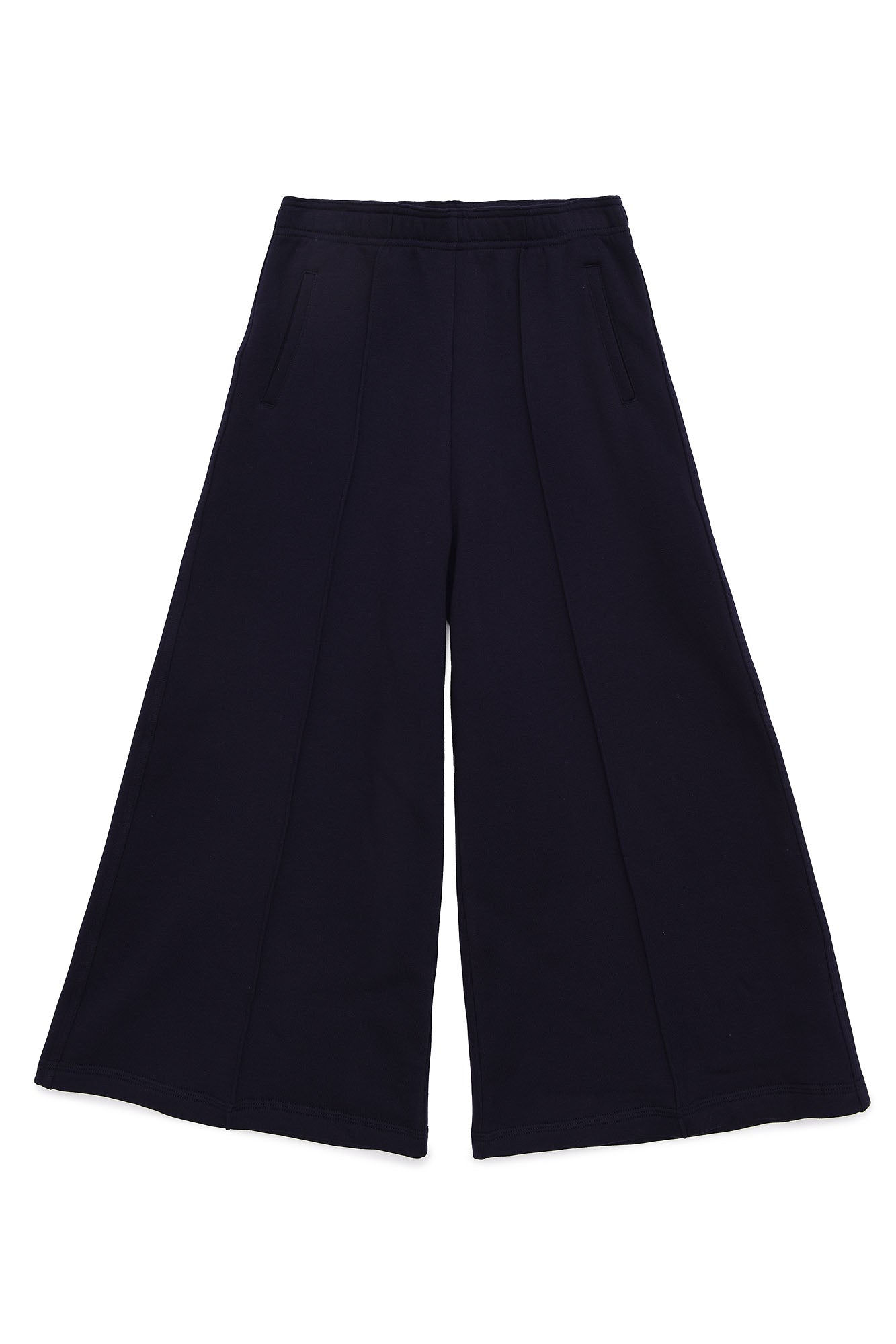 女童深蓝色棉长裤