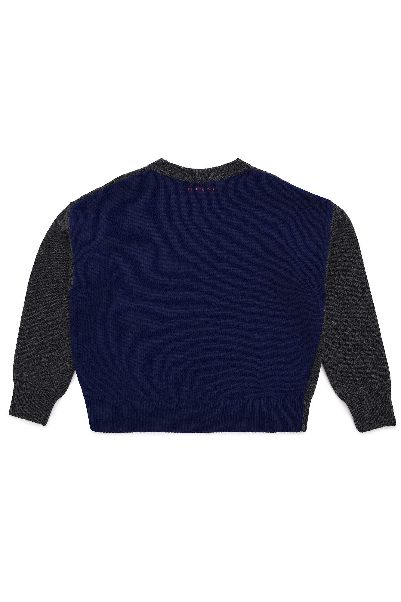 女童深灰色羊毛毛衣