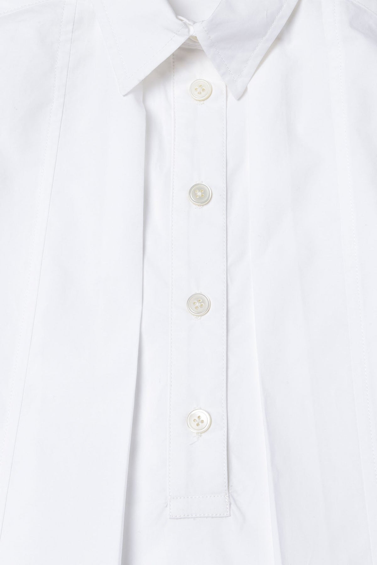 Girls White Cotton Shirt