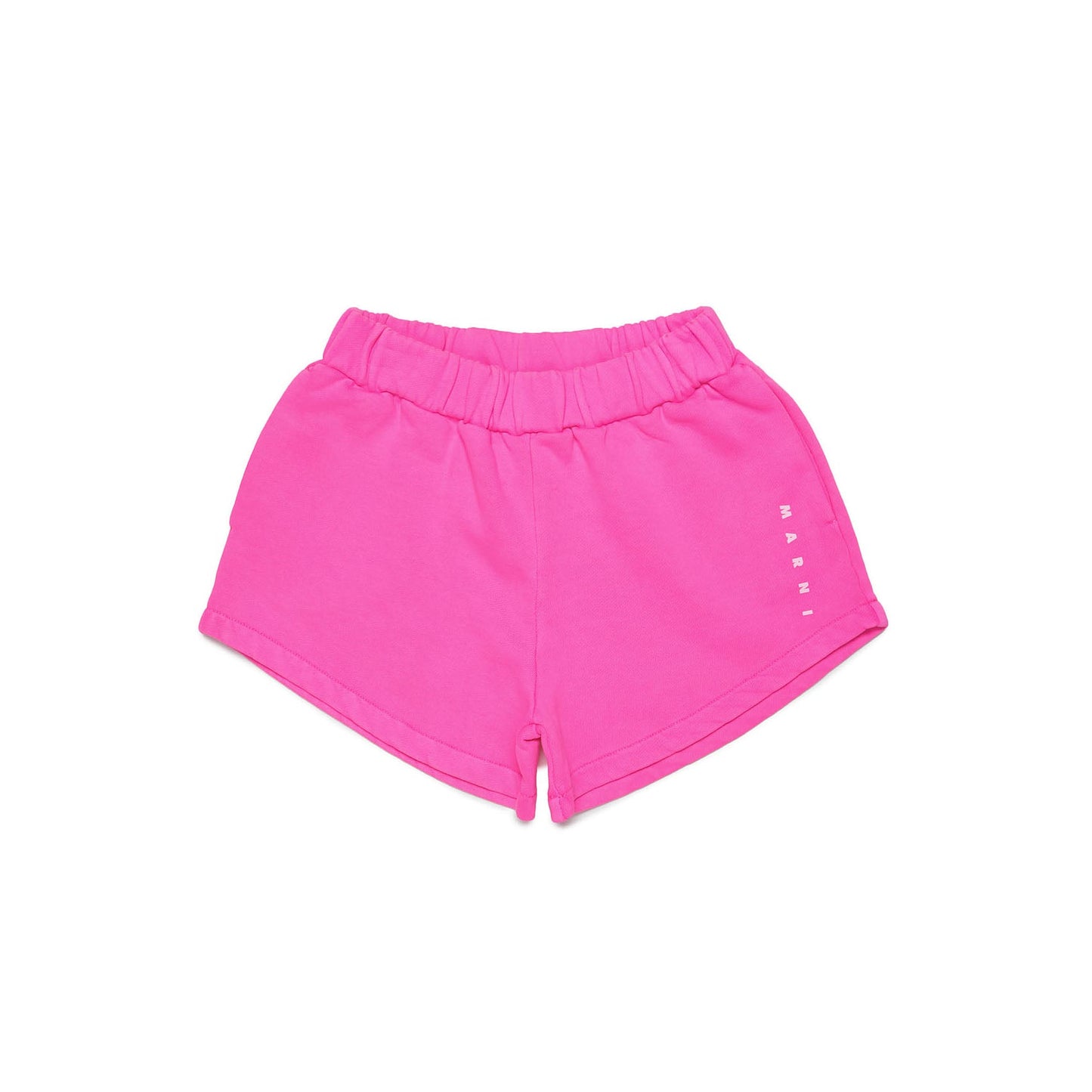 女童荧光粉Logo棉短裤