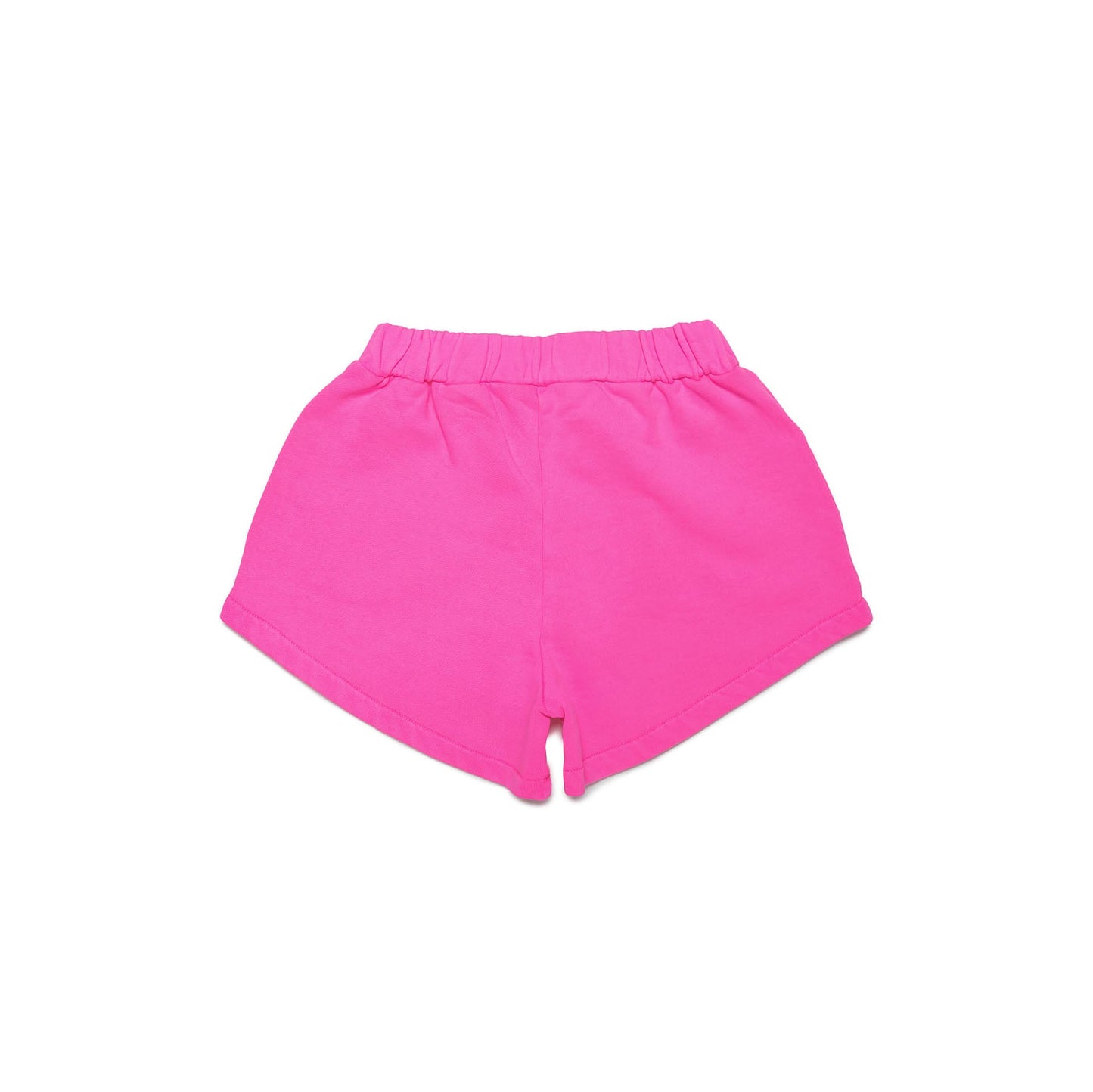 女童荧光粉Logo棉短裤