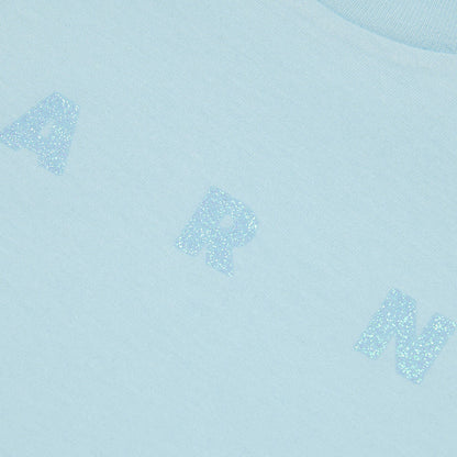女童浅蓝色Logo棉T恤