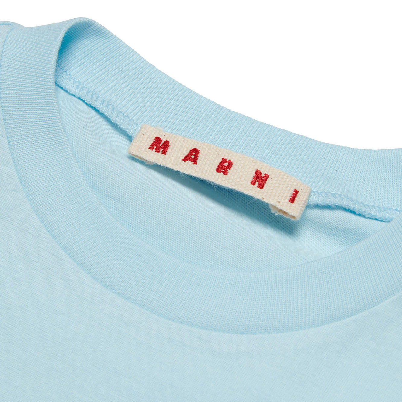 女童浅蓝色Logo棉T恤