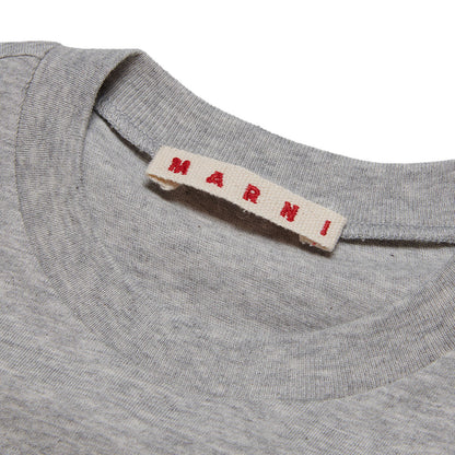 女童灰色Logo棉T恤