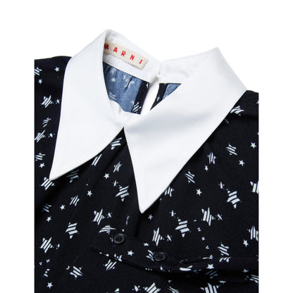 女童黑色星星连衣裙