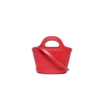 女童红色单肩包