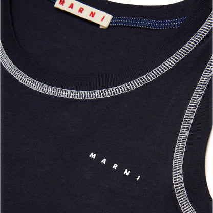 男童藏青色棉背心