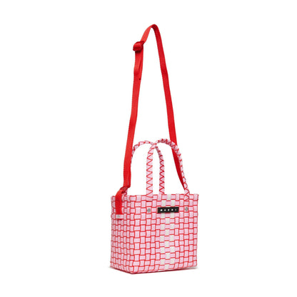 女童粉色编织手提包(高17x宽18x深12cm)