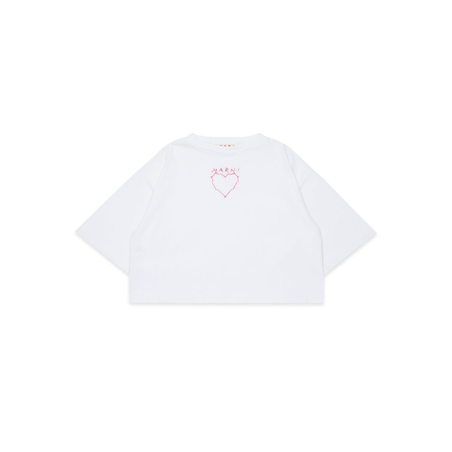 女童白色Logo棉T恤