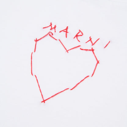 女童白色Logo棉T恤