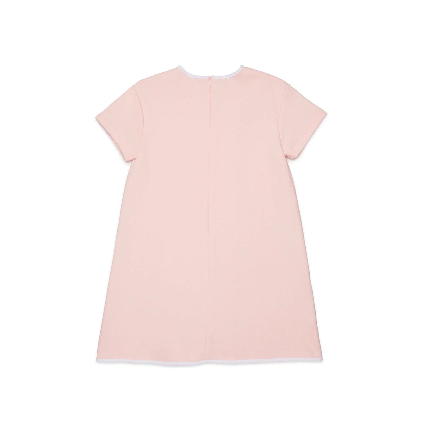 女童浅粉色Logo棉连衣裙