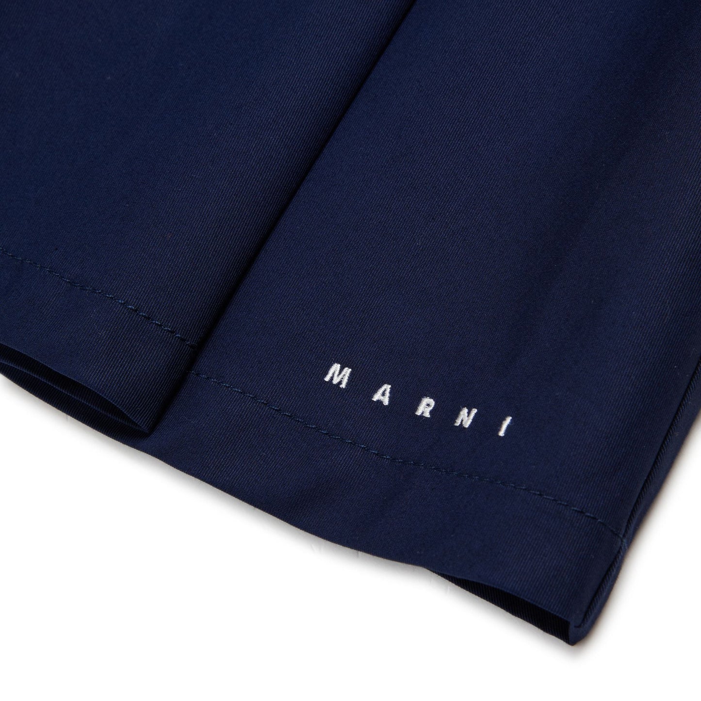 女童藏青色刺绣Logo短裙